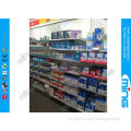 Light Duty Metal Supermarket Display Shelves Powder Finish